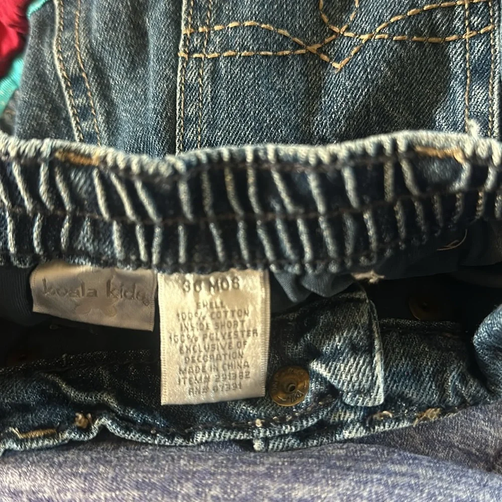 Western, Hand Crafted Denim Skort, Embellished, For Rodeo Sz 3T Great Condition